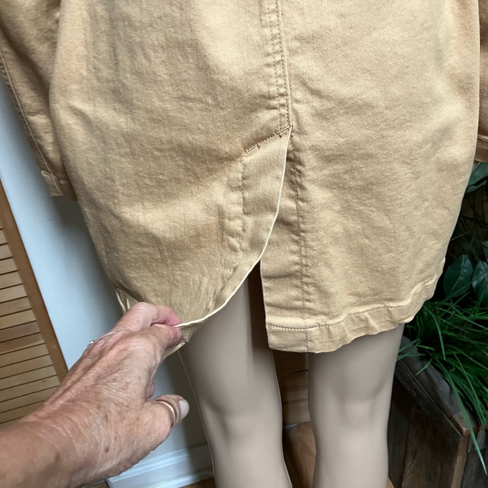 DG2 by Diane Gilman Women's Camel Trench Coat - Picture 6 of 9